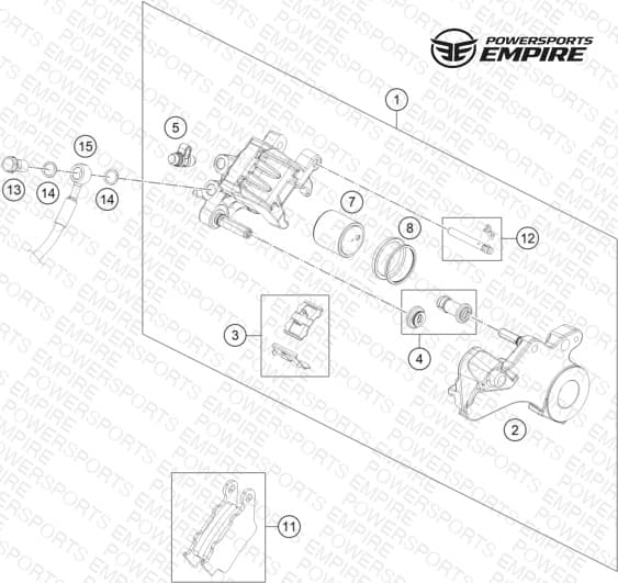REAR BRAKE CALIPER