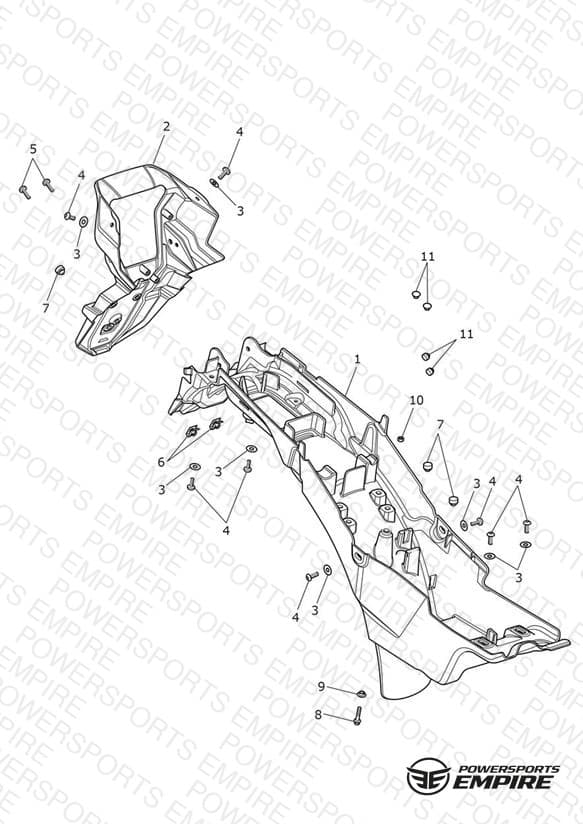 Rear Mudguard & Battery Box
