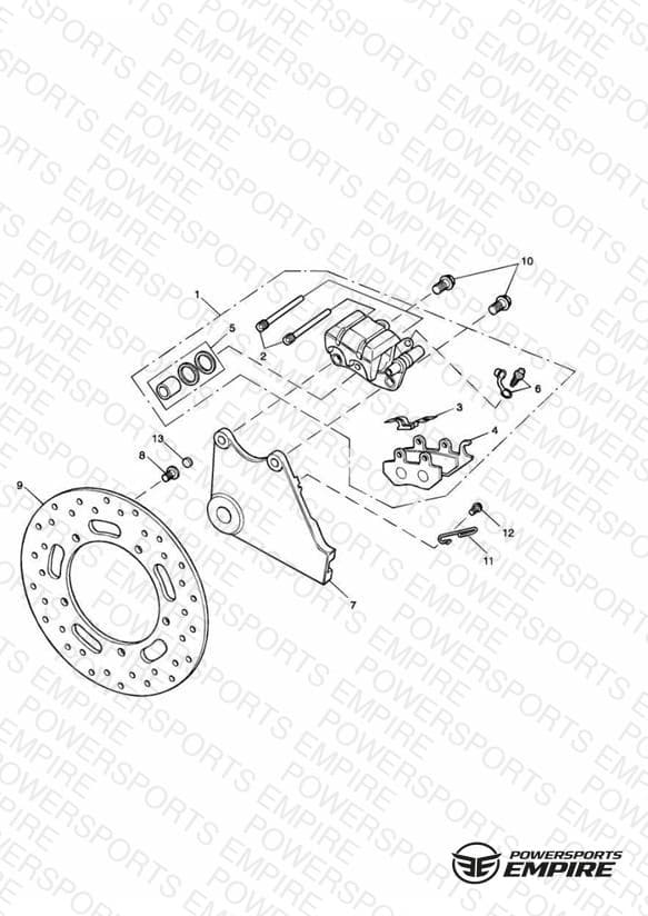 Rear Brake Disc and Caliper