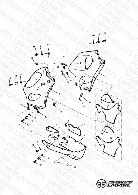 Bodywork Lower fairings