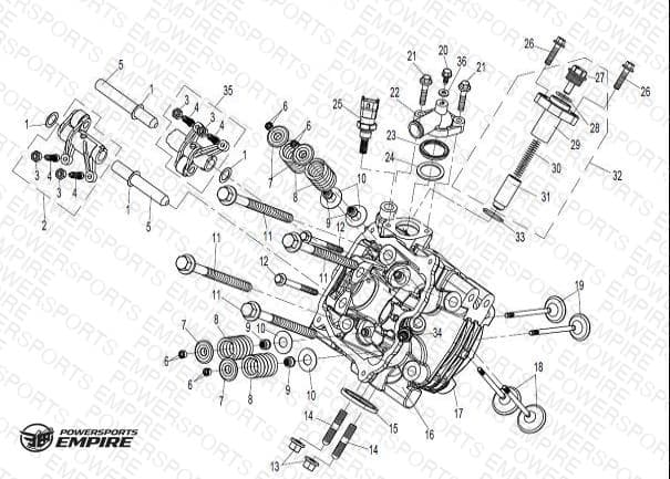 E09 — CYL HEAD NO.1 ASSY (STARTER END)