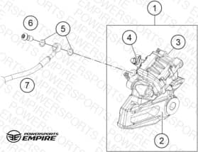 REAR BRAKE CALIPER