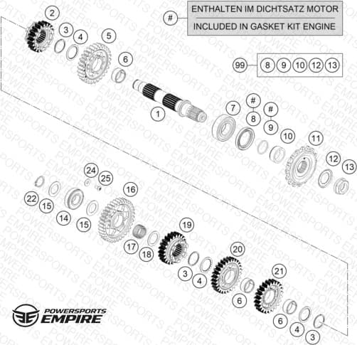 TRANSMISSION II - COUNTERSHAFT