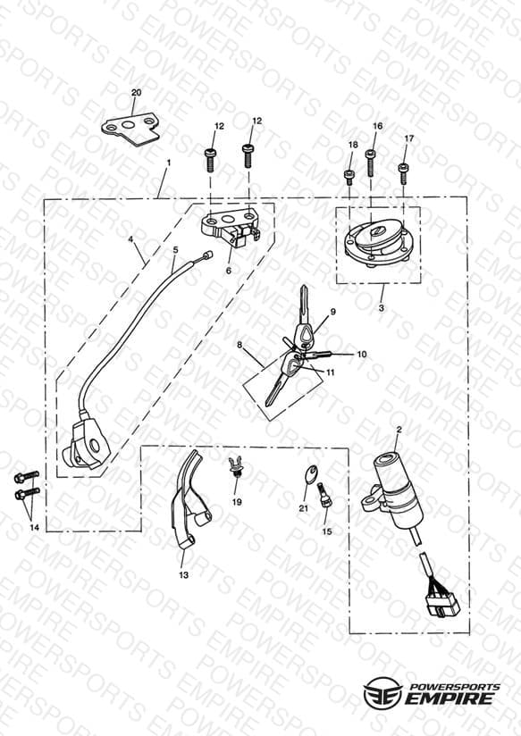 Ignition Switch & Lock Set - 343681 >