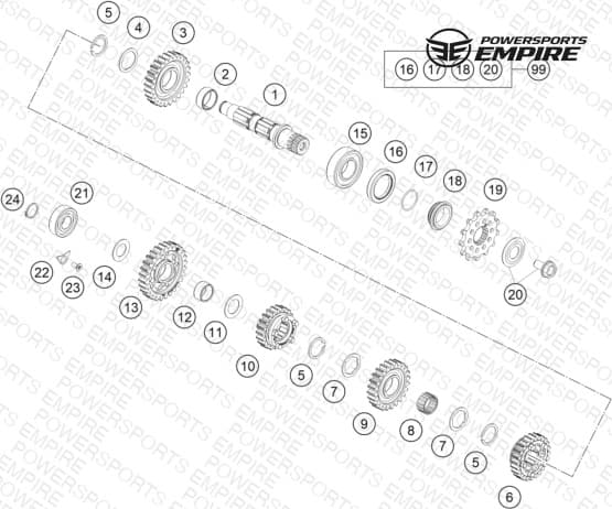 TRANSMISSION II - COUNTERSHAFT