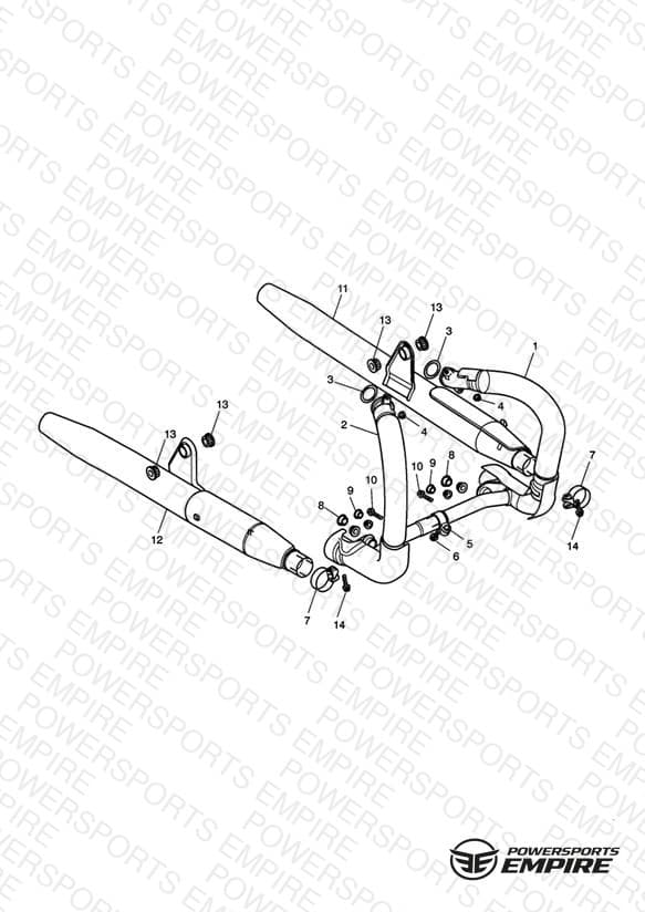 Exhaust System 281466-F2 / 279279-F4 >