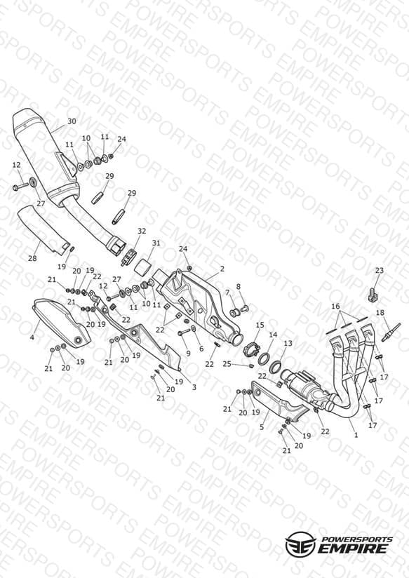 Exhaust System - JP Only - 636954 >