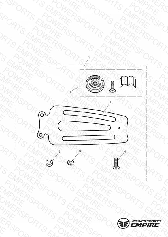 Chrome Single Seat Rack, Pressed