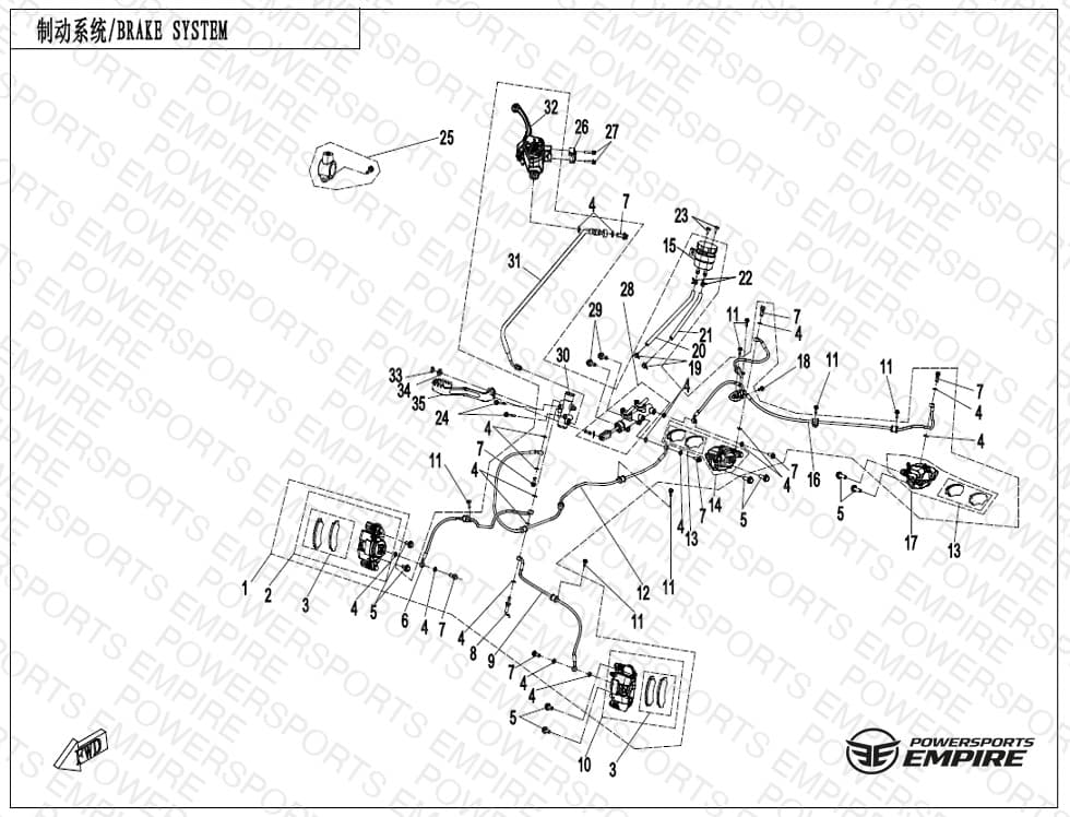 F08-C — BRAKE SYSTEM(NO PARKING SYSTEM)