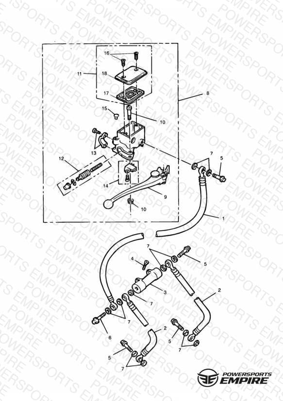 Front Brake Master Cylinder » 71698