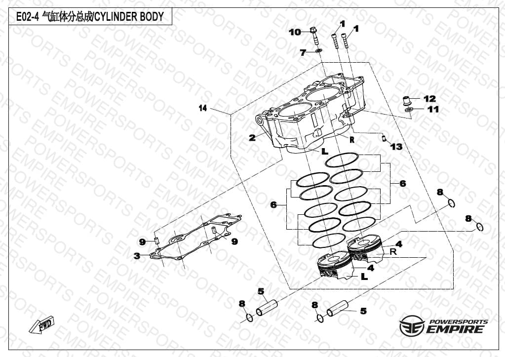 E02-4-B — CYLINDER BODY (WITH SLIPPER CLUTCH)