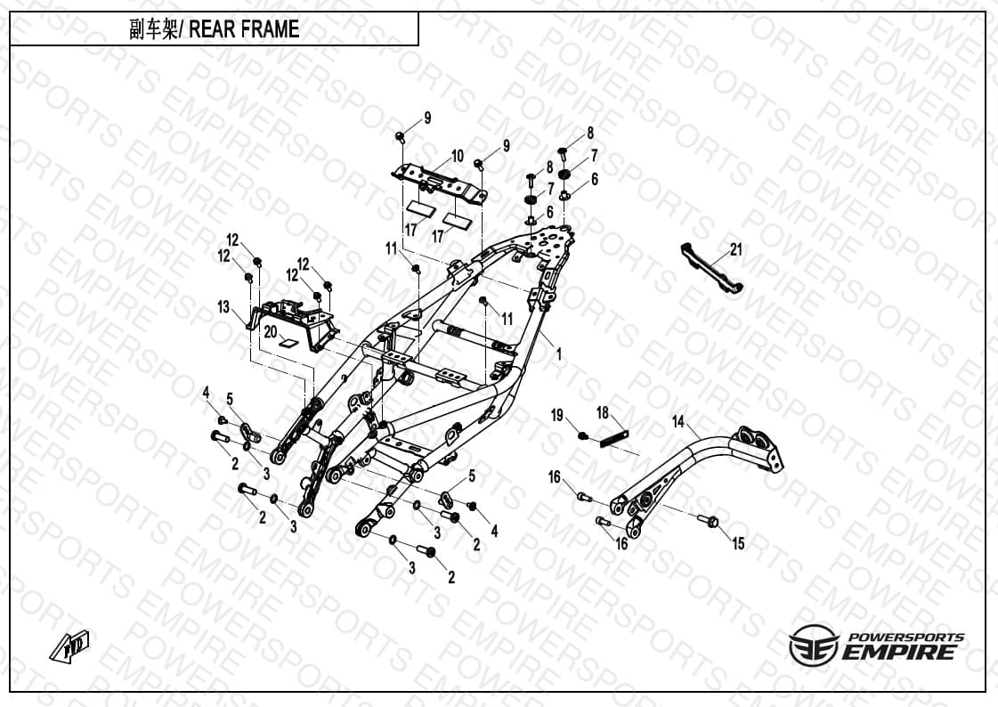 F03-2 — REAR FRAME