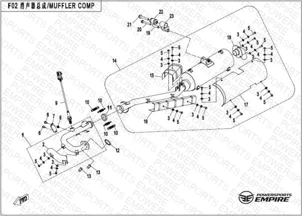 F02 — MUFFLER COMP