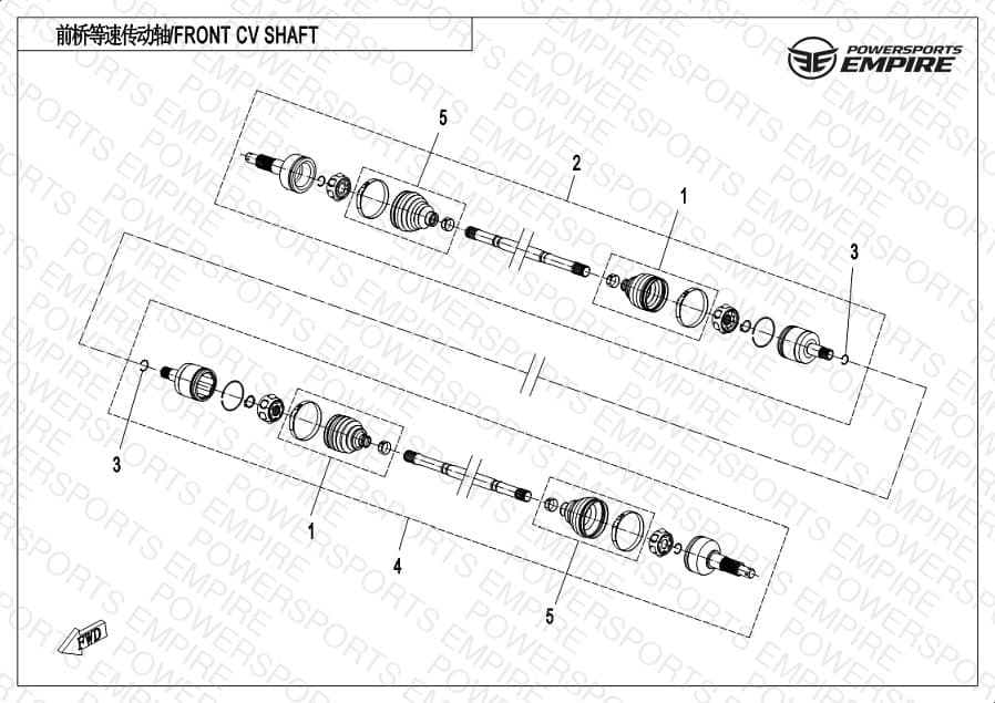 F27-V2 — FRONT CV SHAFT