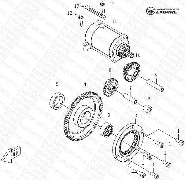E25 — STARTING MOTOR