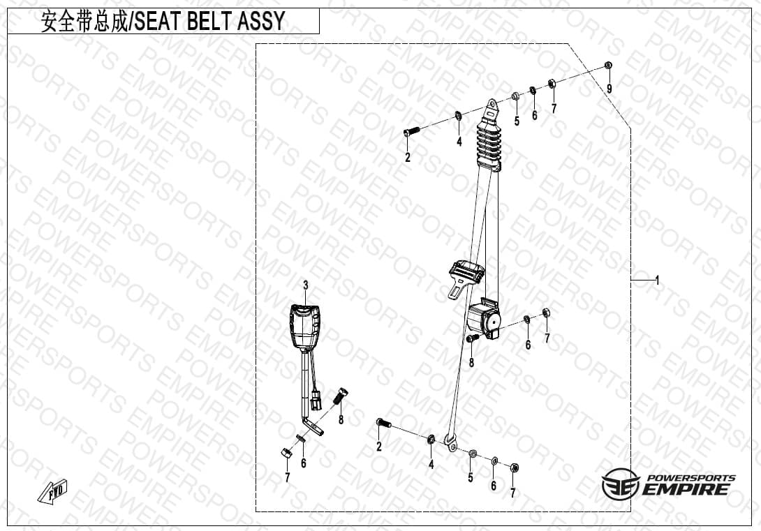 F34-1 — SEAT BELT ASSY(DRIVER)