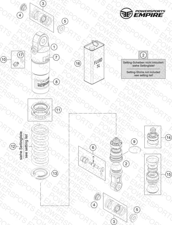 SHOCK ABSORBER DISASSEMBLED