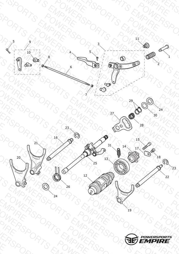 Gear Selectors & Pedal