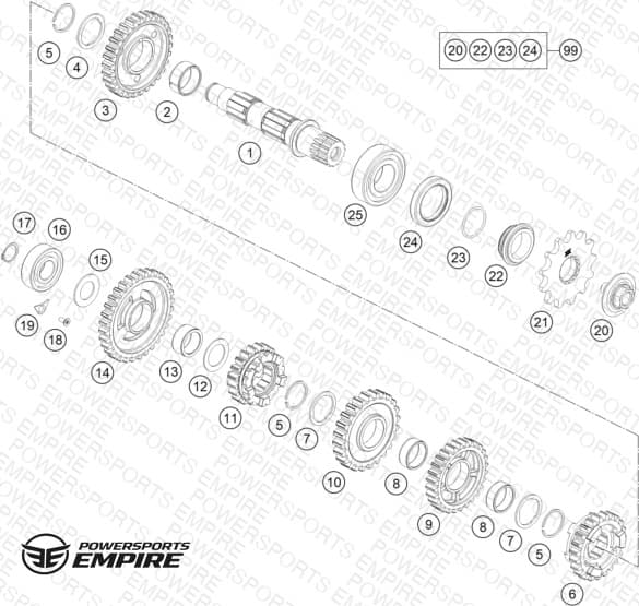 TRANSMISSION II - COUNTERSHAFT