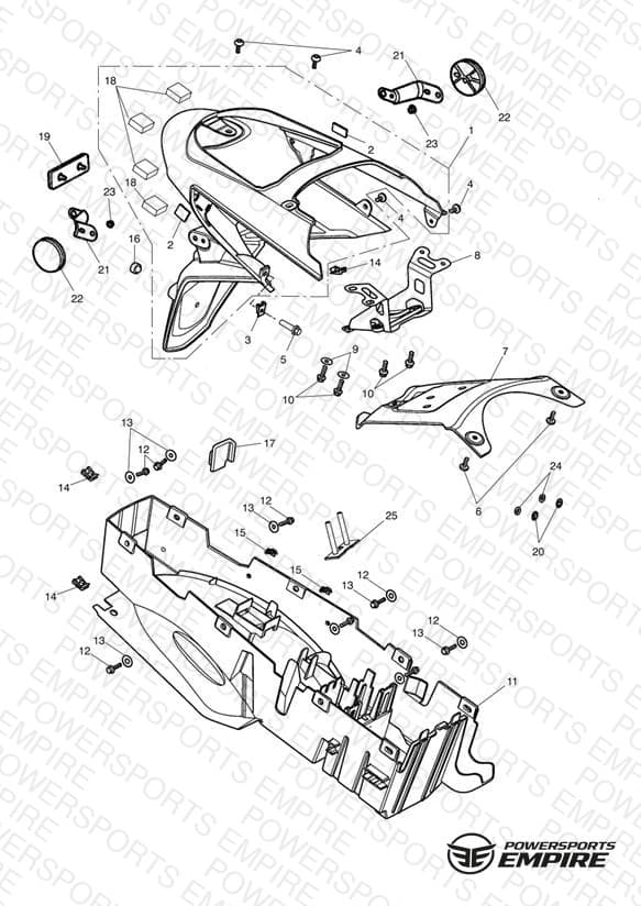 Rear Mudguard & Battery Box