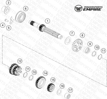 TRANSMISSION I - MAIN SHAFT