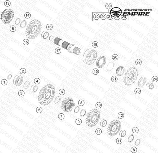 TRANSMISSION II - COUNTERSHAFT