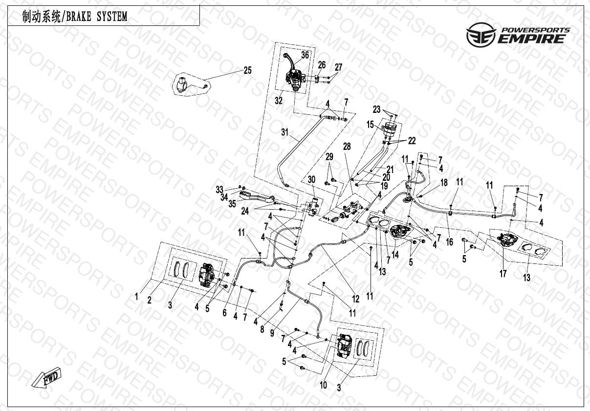 F08-C — BRAKE SYSTEM(NO PARKING SYSTEM)