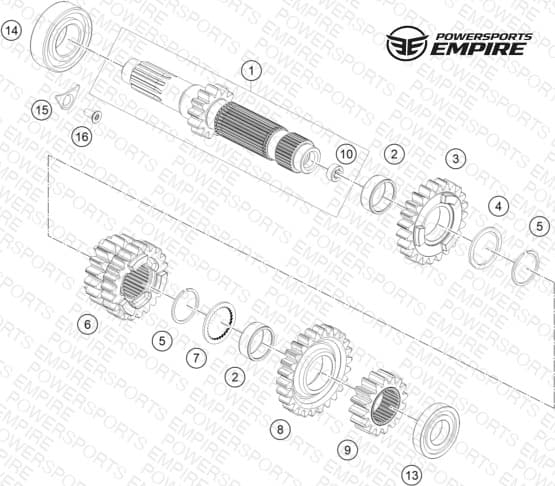 TRANSMISSION I - MAIN SHAFT