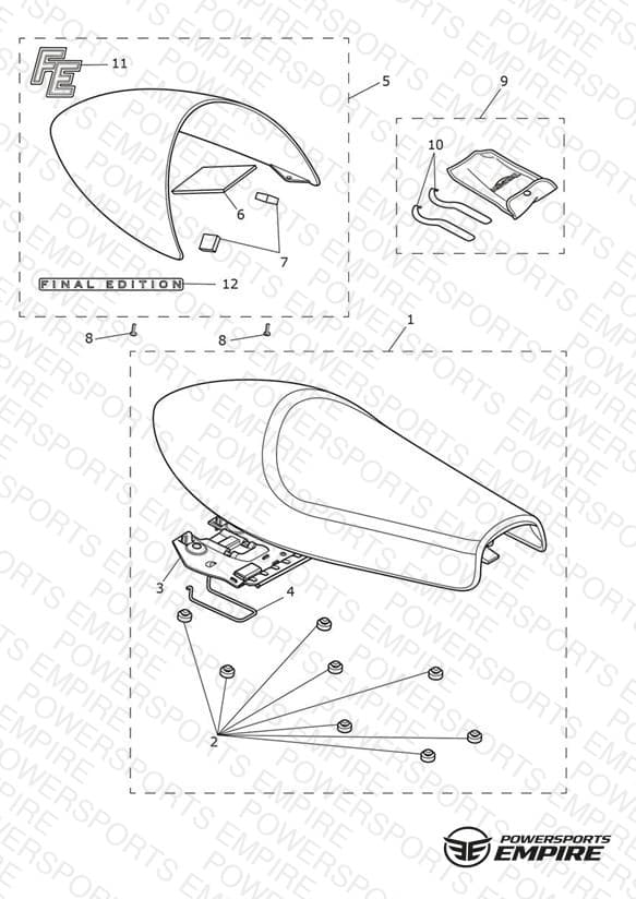 Seat Assembly & Toolkit - Comp Green/Slv Ice 'Final Edition'