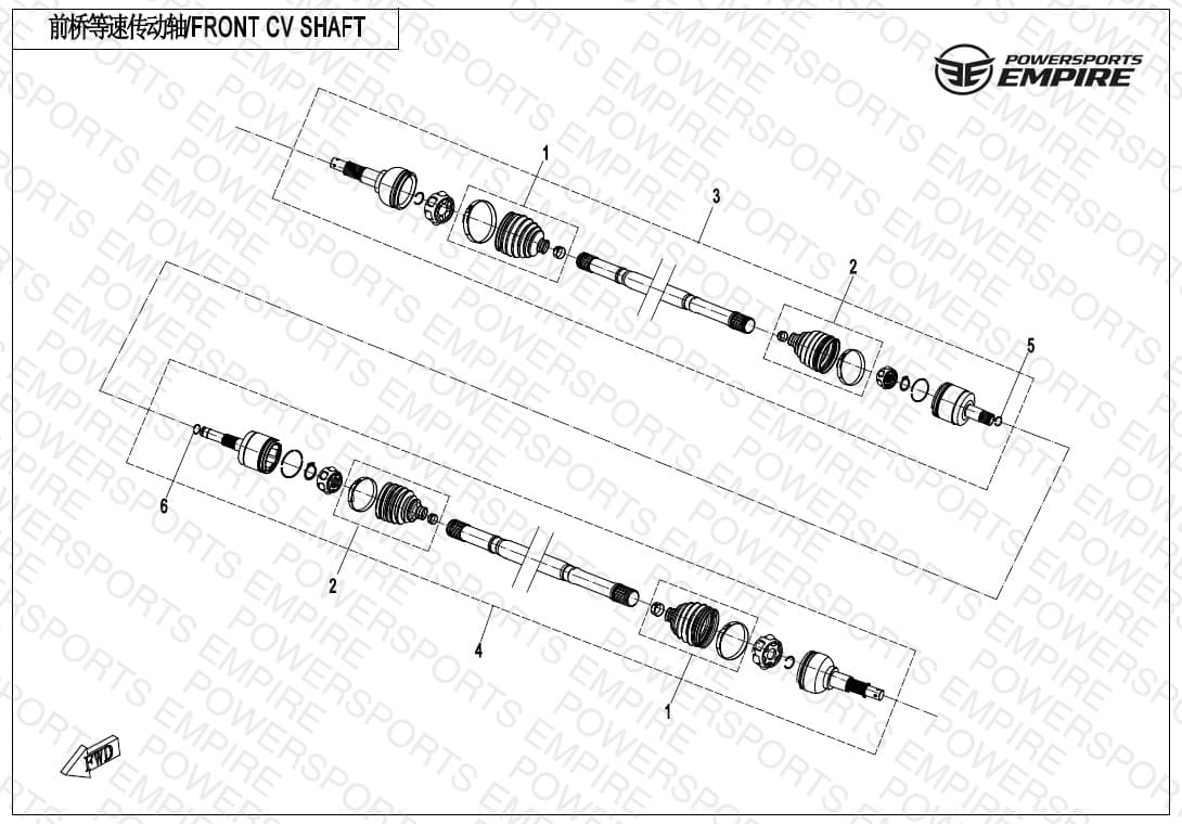 F27 — FRONT CV SHAFT