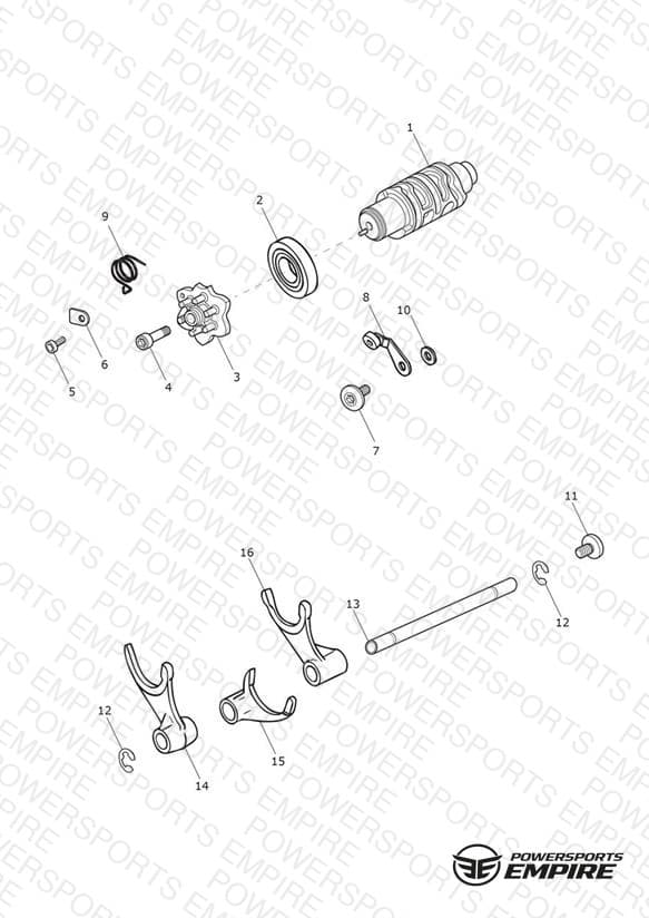 Gear Selector Drum