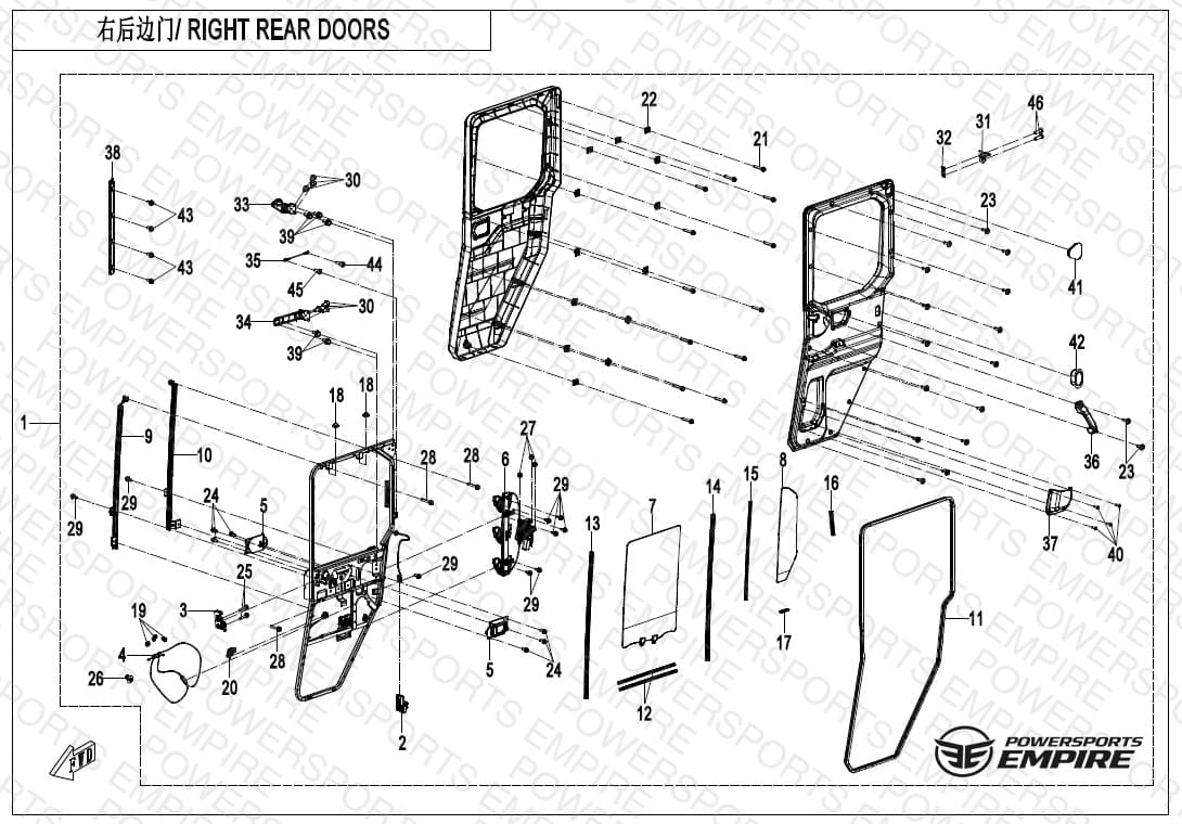 F37-4 — RIGHT REAR DOOR