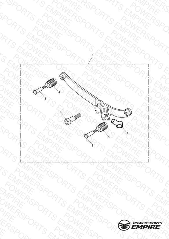 Rocker Gear Lever Kit, Chrome