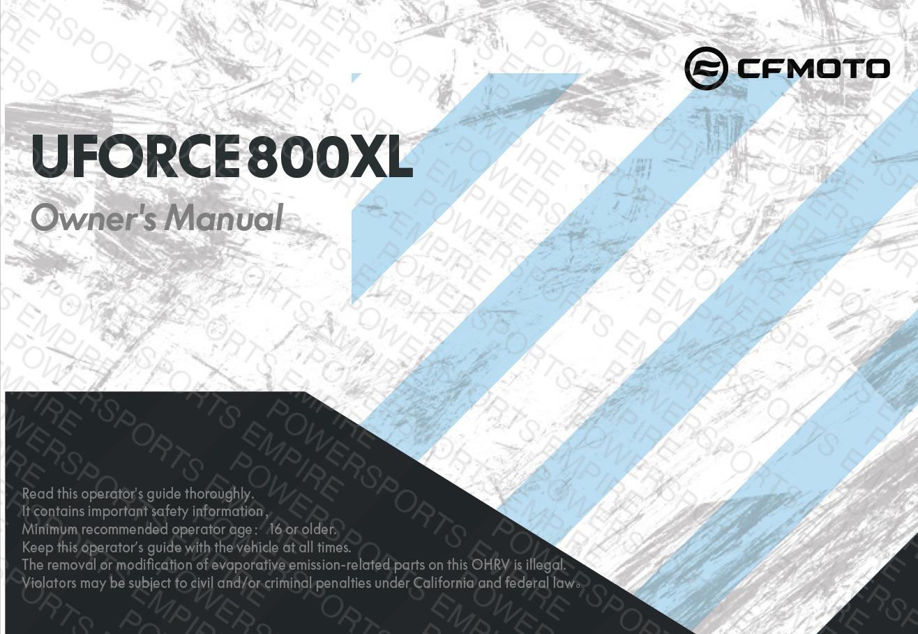 F38-A — OWNERS MANUAL
