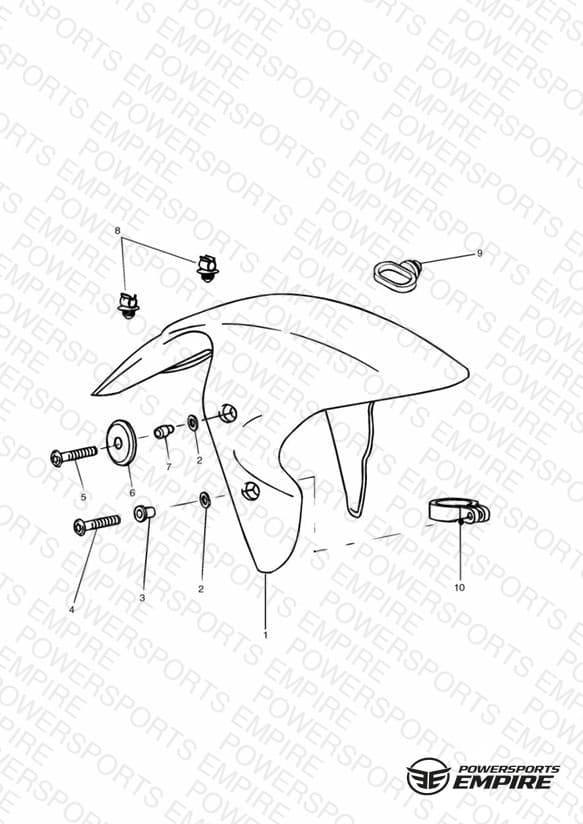 Front Mudguard US,CA,SG Only