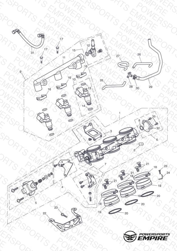 Throttles, Injectors and Fuel Rail