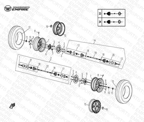 F08 — FRONT WHEEL ASSY