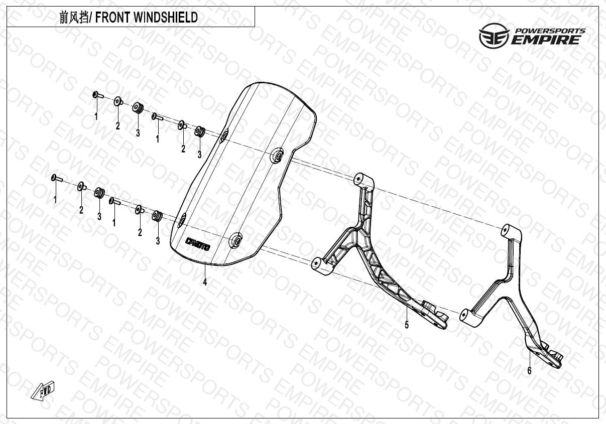 F80-1 — FRONT WINDSHIELD(OVERLAND)