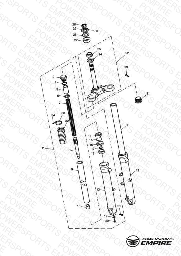 Front Forks & Lower Yoke