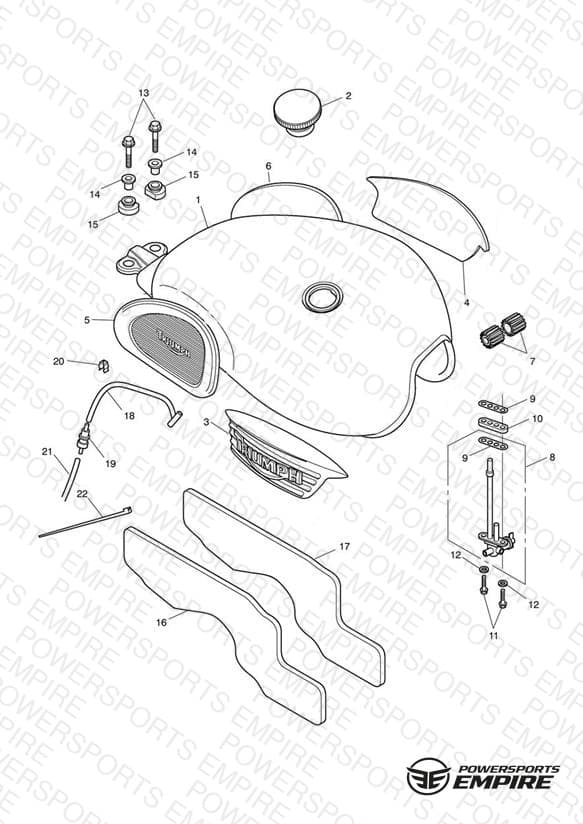 Fuel Tank & Fittings-Bonneville T100 317247>