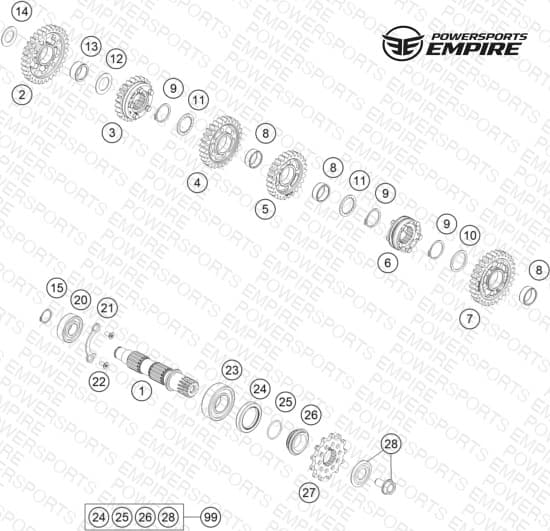 TRANSMISSION II - COUNTERSHAFT