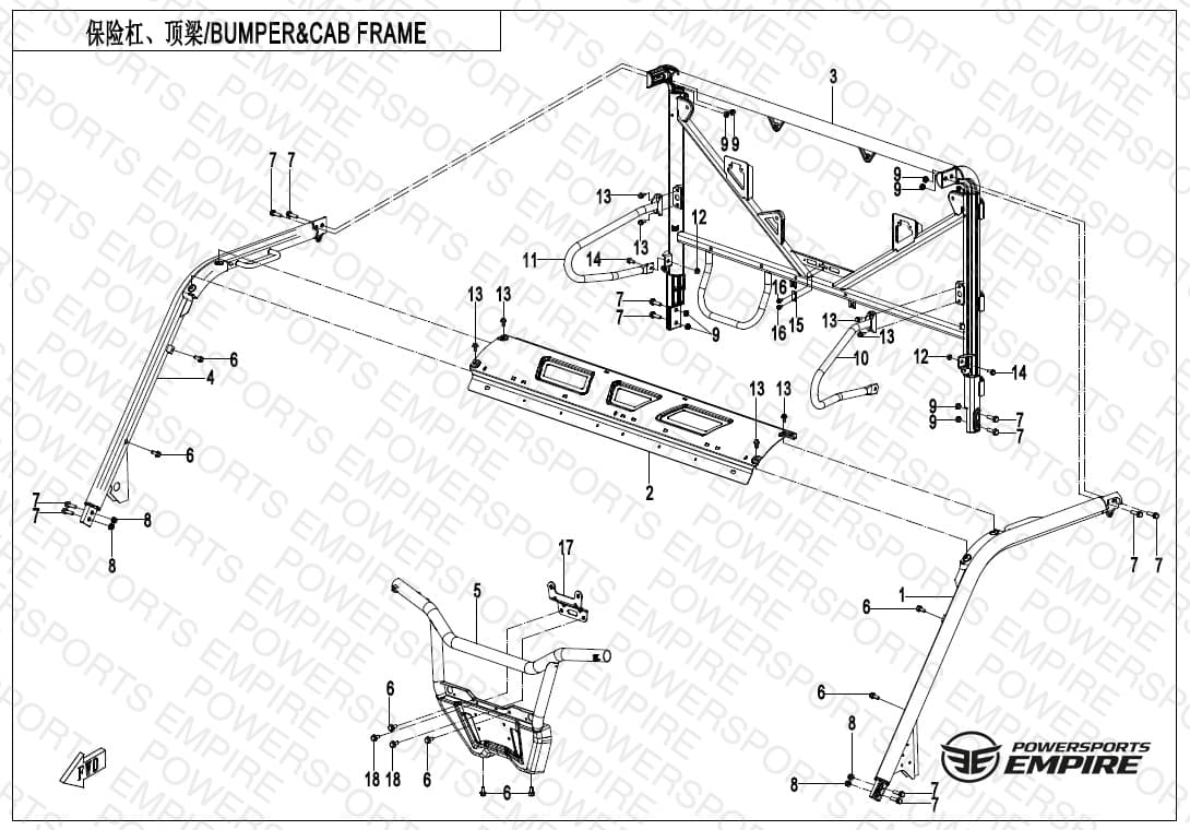 F23-V2 — BUMPER & CAB FRAME