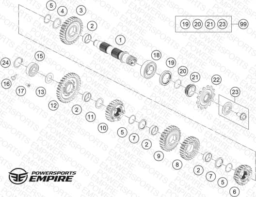 TRANSMISSION II - COUNTERSHAFT