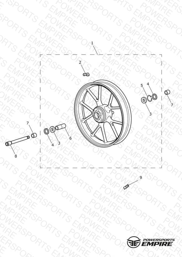 Front Wheel > 914972 - All Expt BR & IN, > 917474 - BR & IN Only