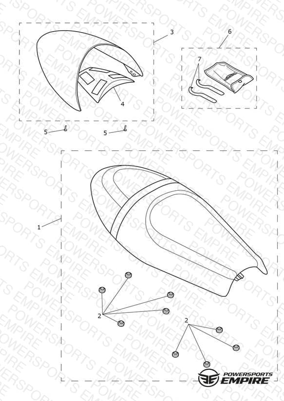 Seat Assembly & Toolkit - Dual Seat Version - 804036 >