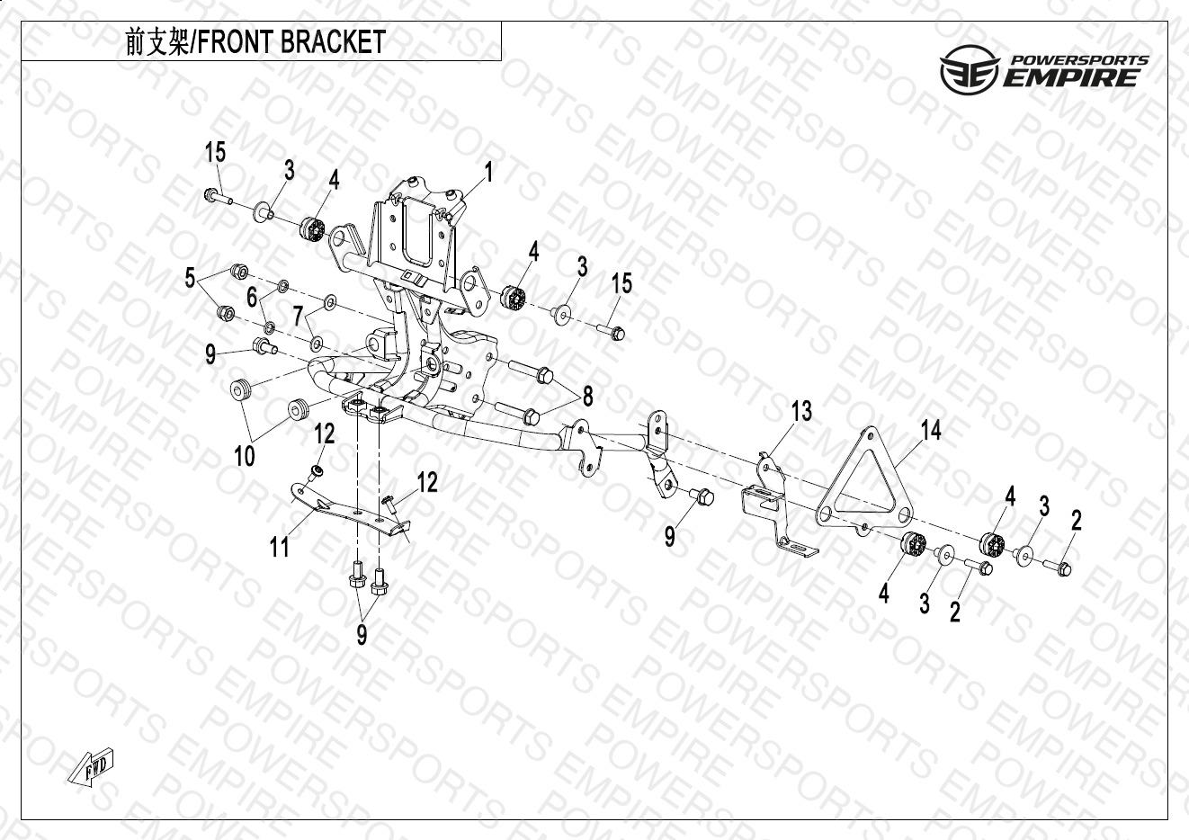 F03-1 — FRONT BRACKET