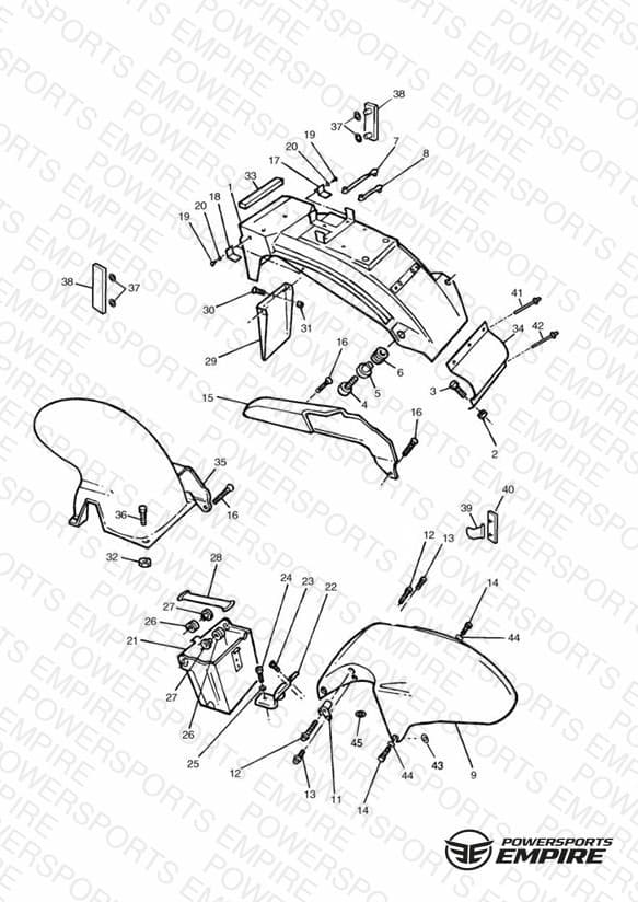 Mudguard, Chainguard & Battery Box