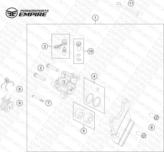 REAR BRAKE CALIPER