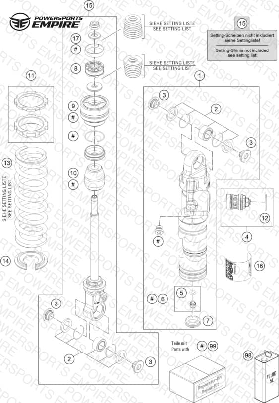SHOCK ABSORBER DISASSEMBLED