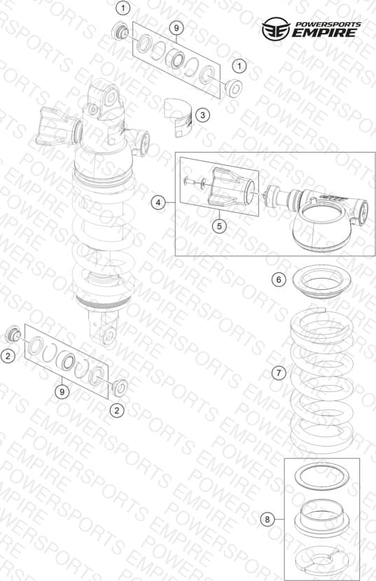 SHOCK ABSORBER DISASSEMBLED